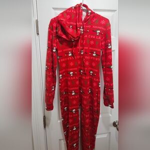 Peanuts Junior Snoopy Red Holiday Pajamas